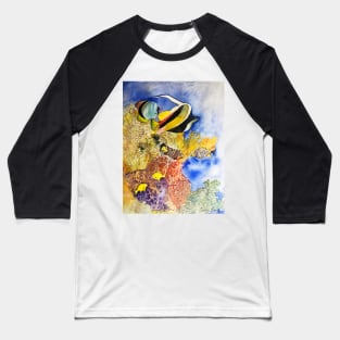 Maui Coral Reefs Baseball T-Shirt